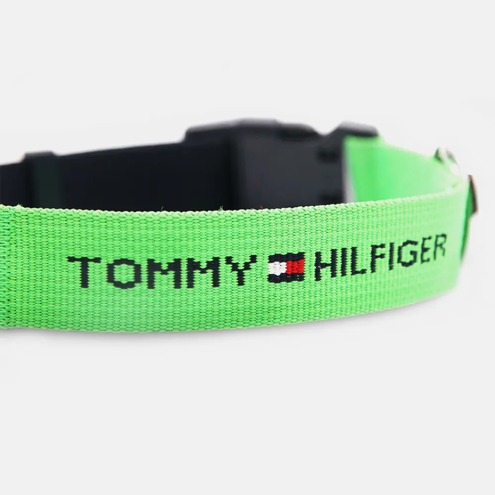 Tommy Hilfiger Webbing Collar for Dogs (Lime)