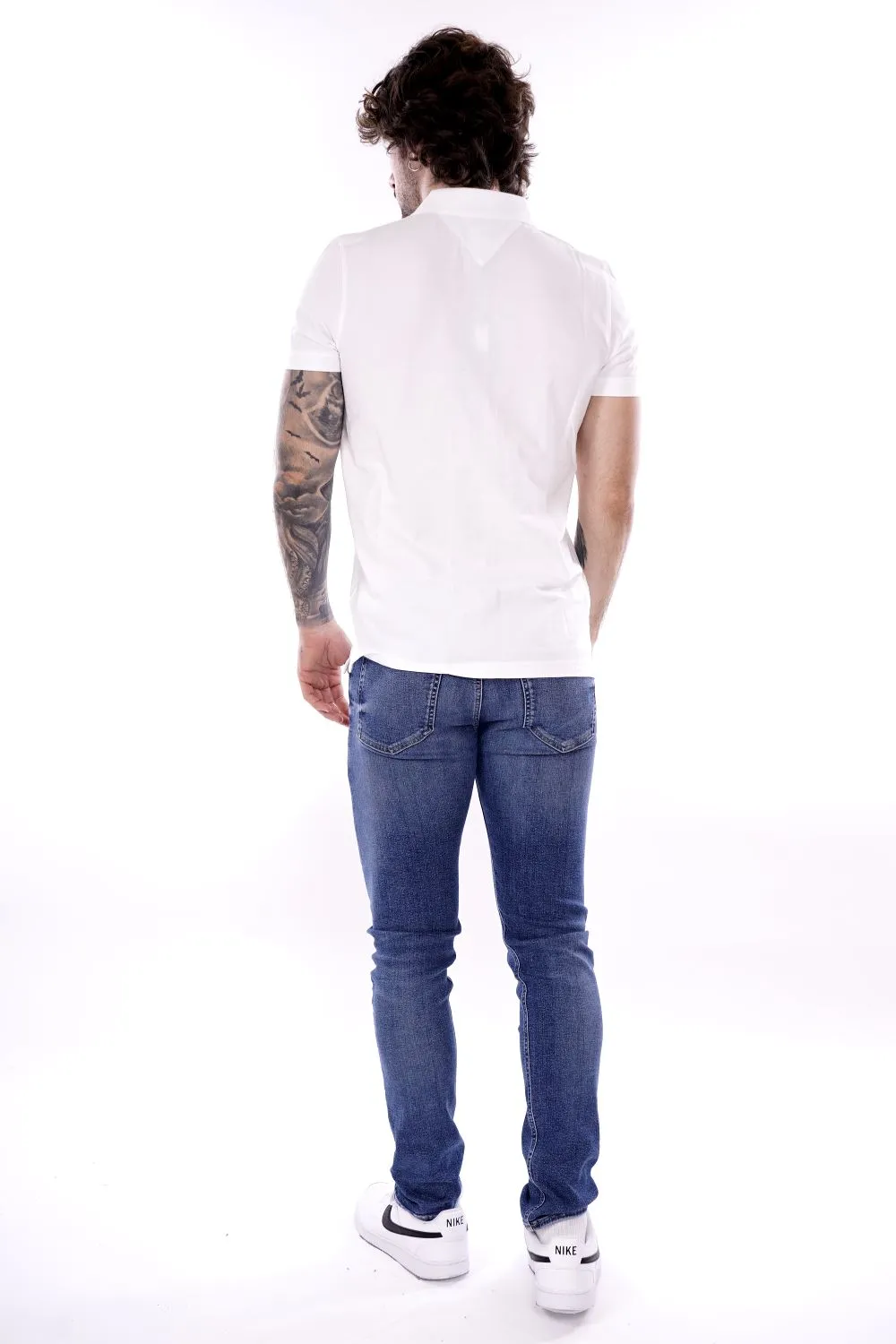 Tommy Jeans Polo Bianca Da Uomo