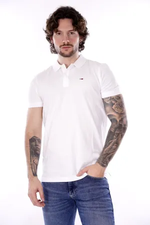 Tommy Jeans Polo Bianca Da Uomo