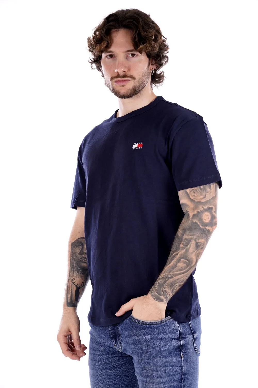 Tommy Jeans T-shirt Blu Da Uomo