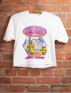 Vintage Peter Lilt Cropped Trucker Graphic T-Shirt 1973 S