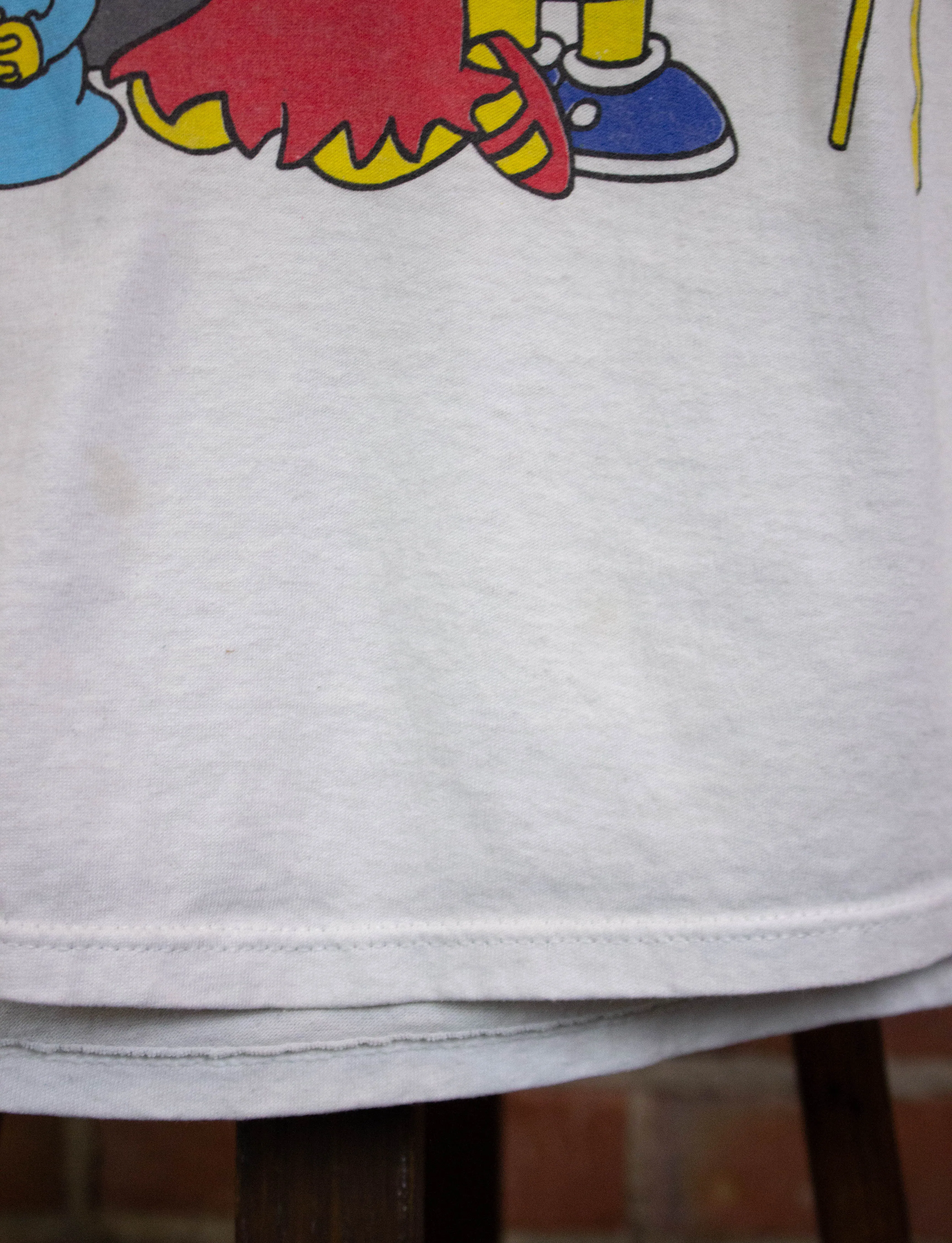 Vintage Simpsons 1989 Say Cheese Graphic T Shirt White Large