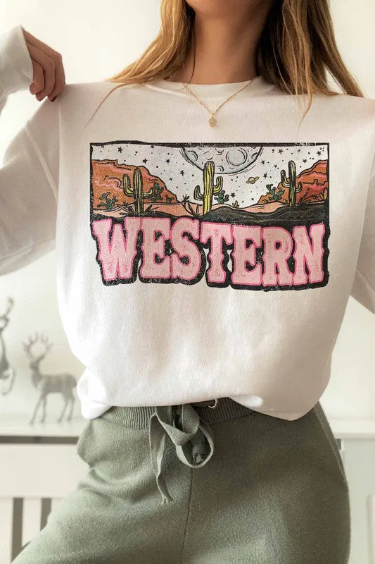 WESTERN GRAPHIC SWEATSHIRT