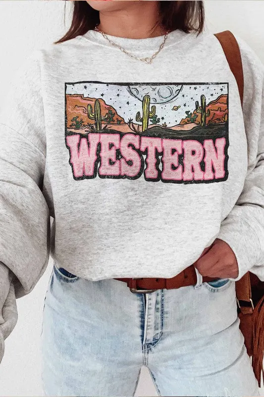 WESTERN GRAPHIC SWEATSHIRT