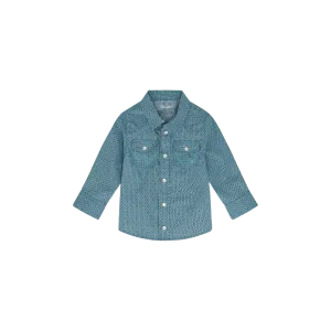 Wrangler Boy's Woven Turquoise Shirt