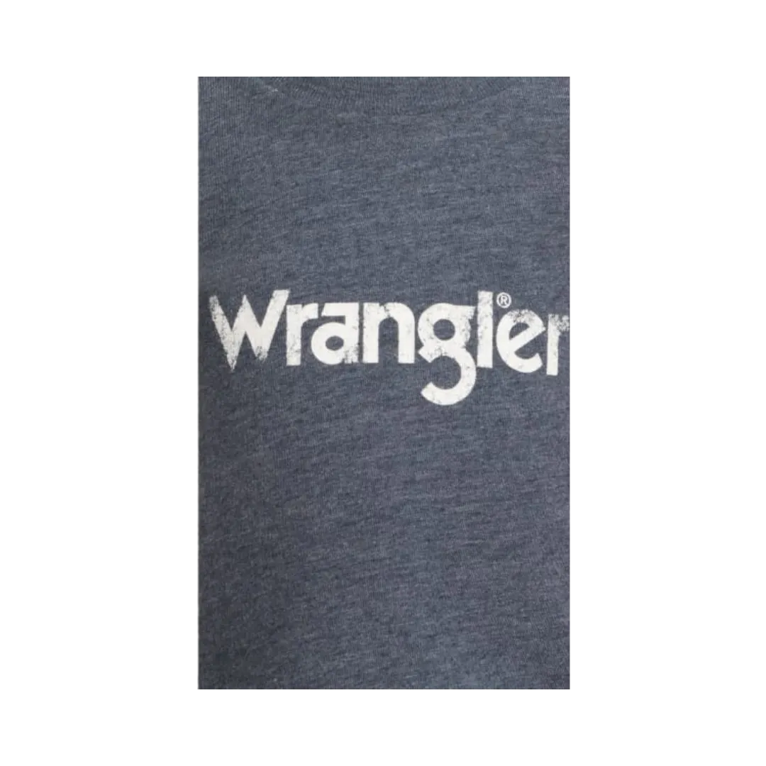 Wrangler Infant Boy's Denim Blue & White Logo Graphic Short Sleeve T-Shirt