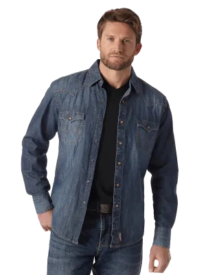 Wrangler Retro Premium Denim Snap Shirt