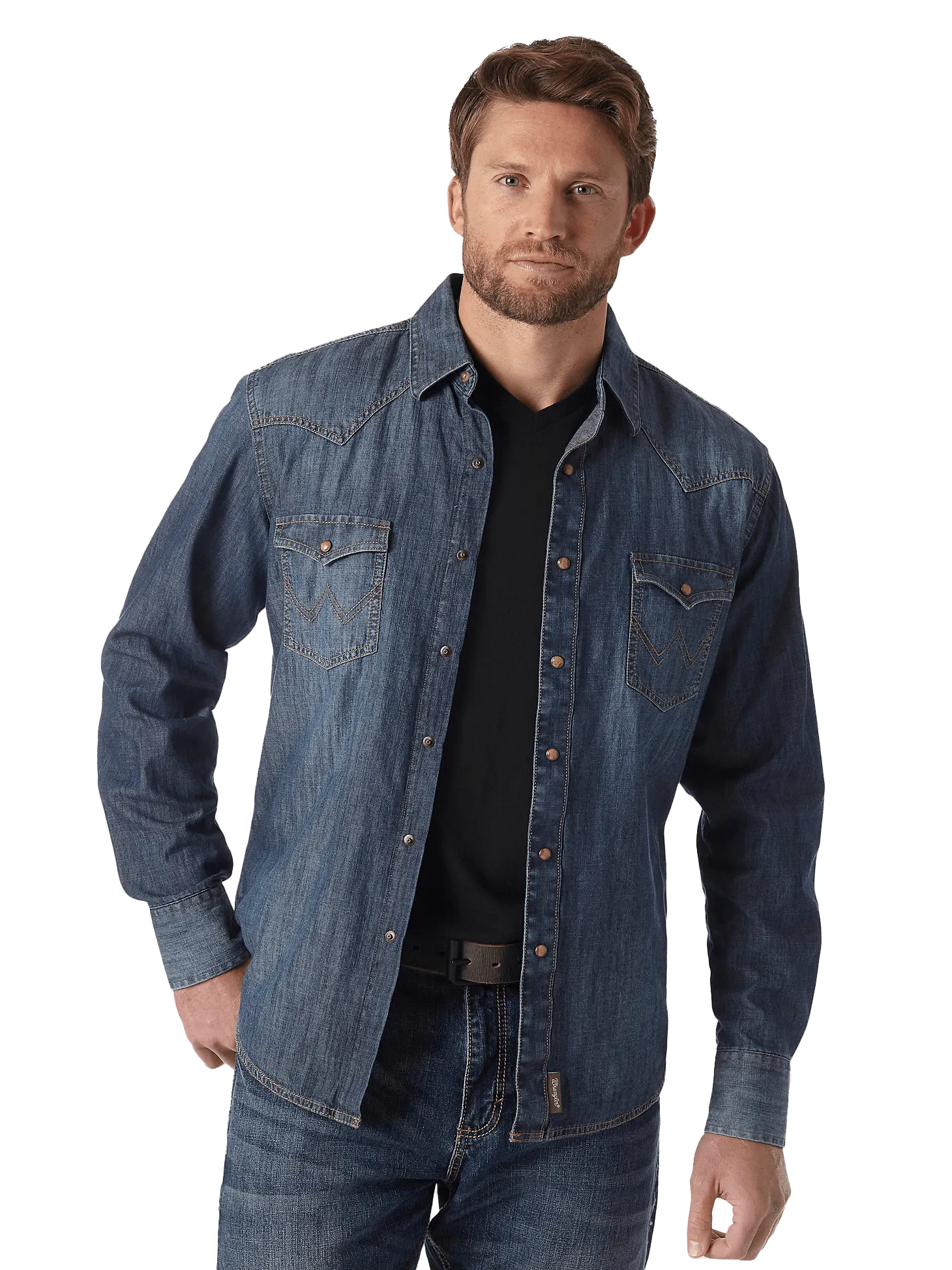 Wrangler Retro Premium Denim Snap Shirt
