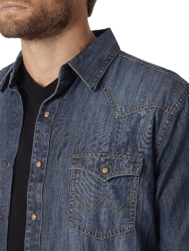 Wrangler Retro Premium Denim Snap Shirt