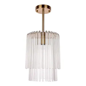 Zara Pendant - Petite Brass