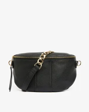 ZARA SLING BAG | Black Pebble